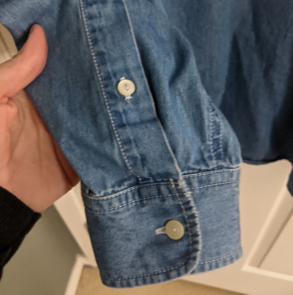 Vintage Ralph Lauren Denim Shirt Large - Picture 3 of 8